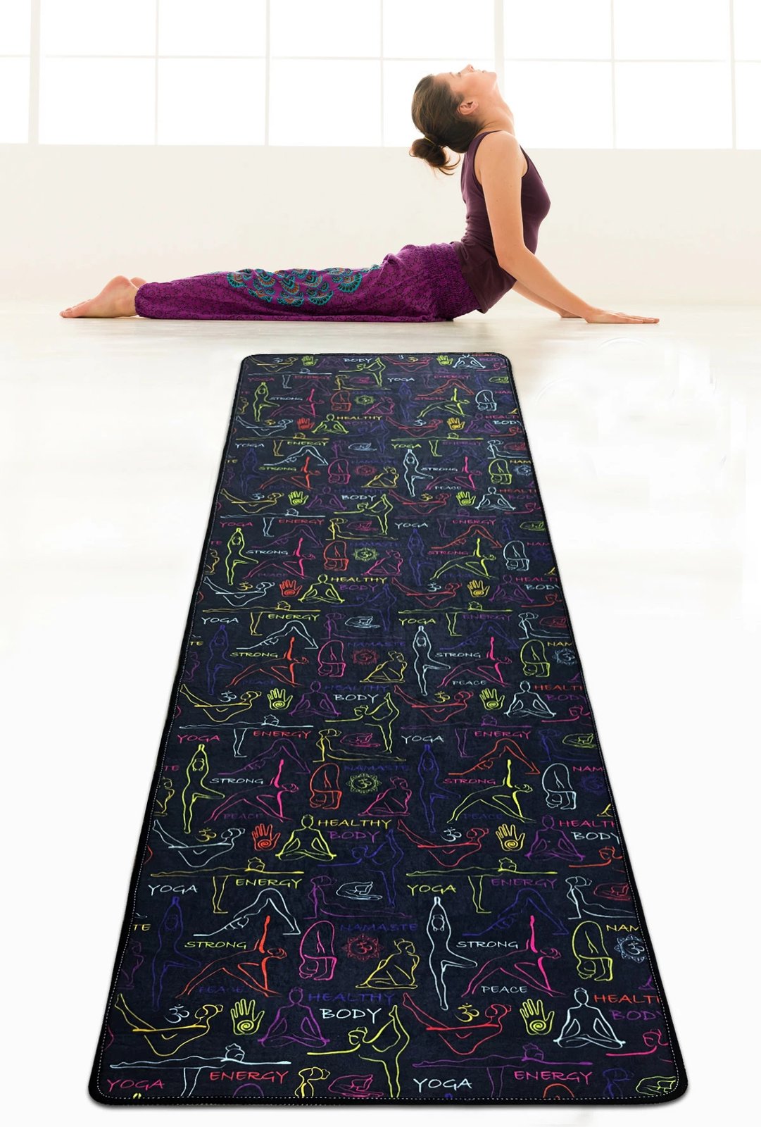 Qilim për yoga, Vital And Vivid, shumëngjyrësh, Strong Djt
