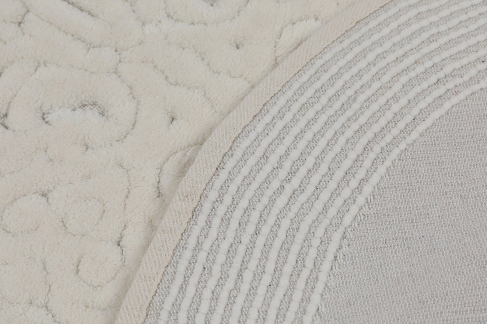 Set tapetash për banjo (2 copë), Mijölnir, Piante Oval, ecru