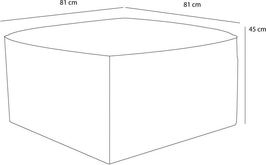 Puf Atelier del Sofa, ngjyrë kaltër, Kozan