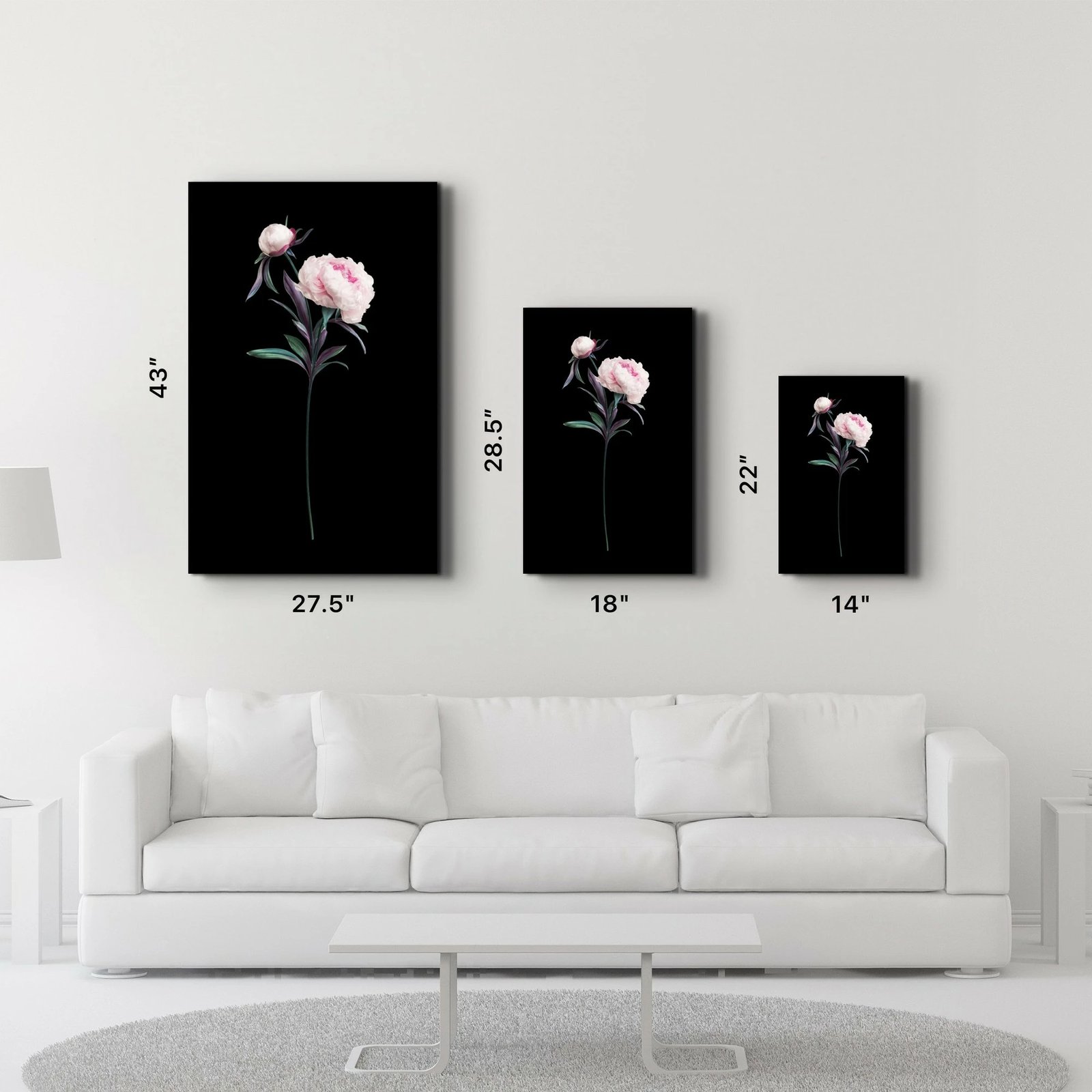 Pikturë dekorative prej xhami të temperuar, Wallity OGLS-2095, 46x72cm