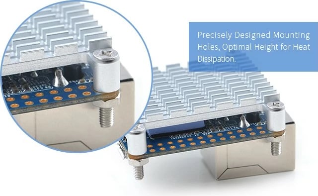 Heatsink ALLNET FriendlyELEC NanoPi Neo/Neo2, Set 50 copë