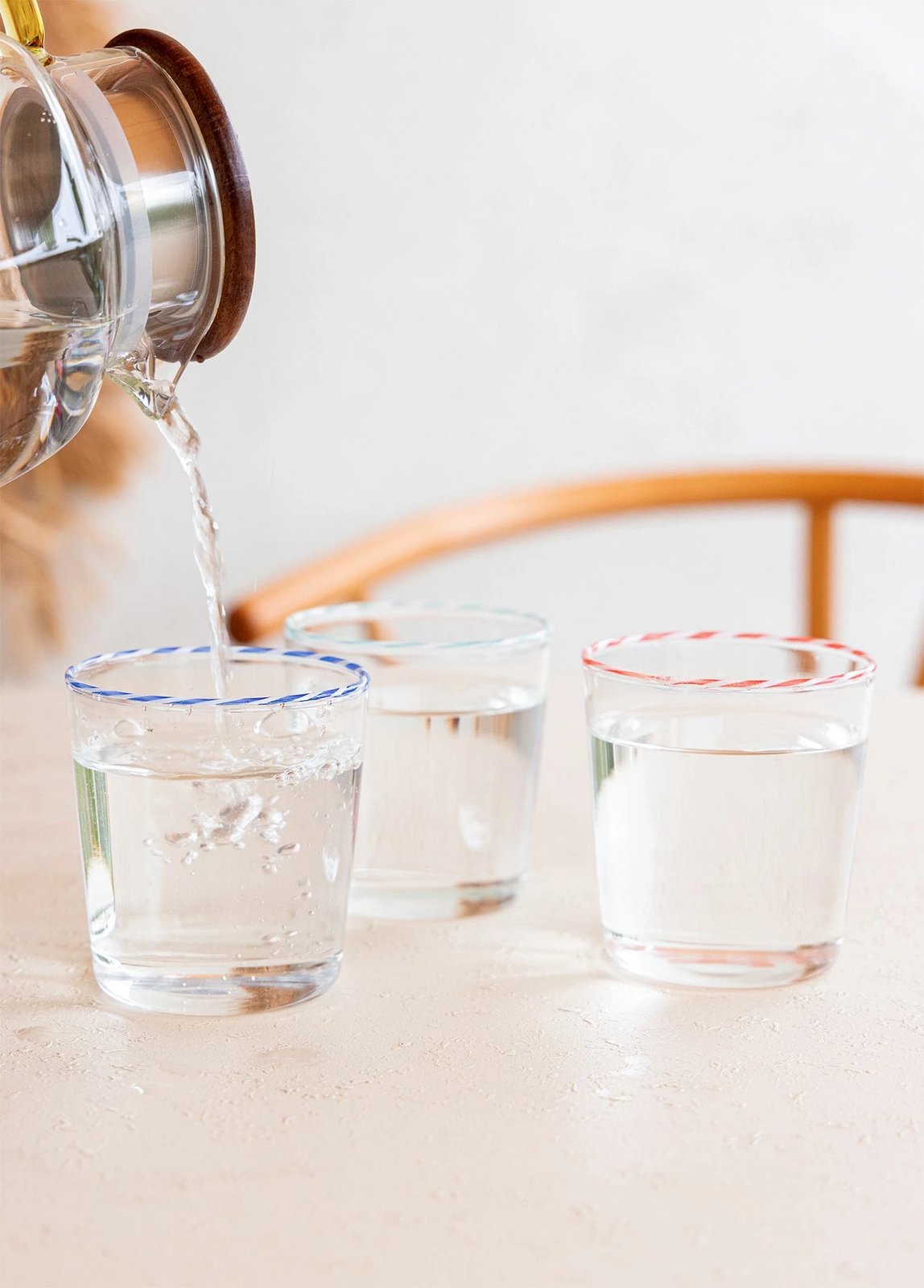 Gotë xhami Hermia, ngjyrë kaltër, BRD0131 Gotë xhami Hermia, ngjyrë kaltër, BRD0131