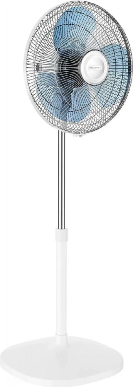 Ventilator pedestali, Rowenta, VU4410F2, 55 m³/min, 3 shpejtësi, lartësi e rregullueshme 1.3 m, i qetë 49 dBA, i bardhë