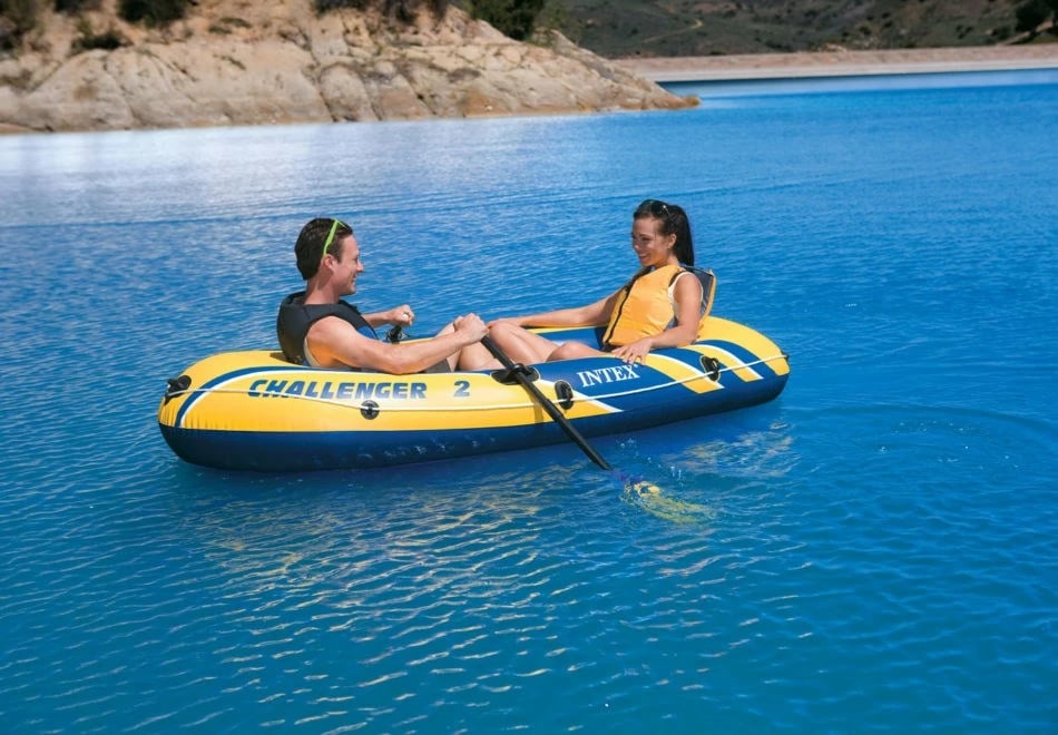 Varkë e fryrë Intex Challenger 2, për 2 persona, Blu