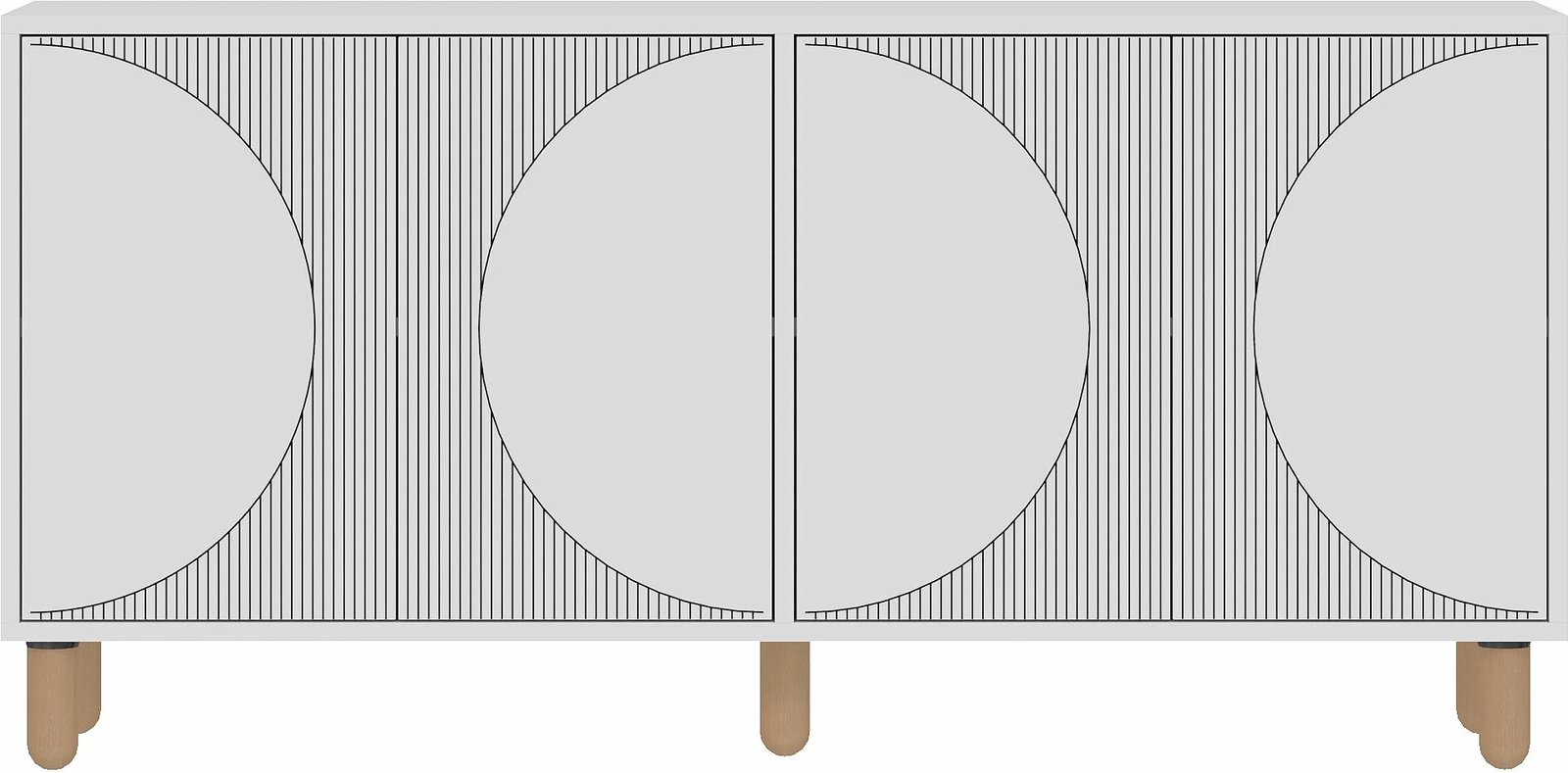 Konsolë Skye Decor, Arventa, e bardhë