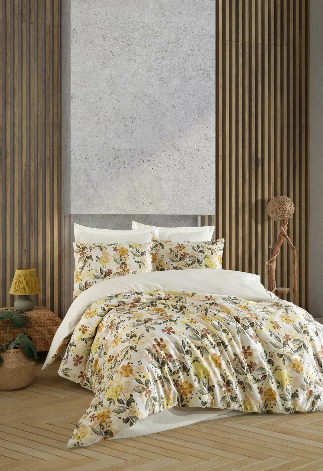 Set mbulesë për jorgan Super King Satin, L'essentiel, Luna, e verdhë Set mbulesë për jorgan Super King Satin, L'essentiel, Luna, e verdhë