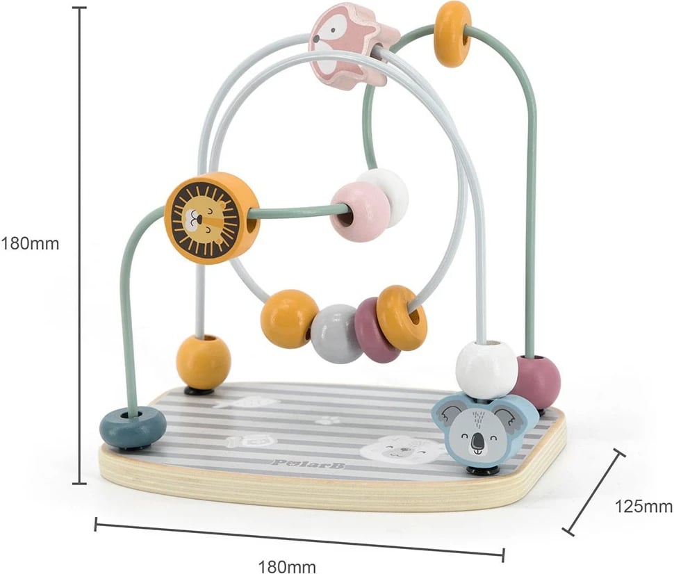 Labirint druri me rruaza, Viga Zoo, për 18m+, dimensione 186x132x185 mm, shumëngjyrësh