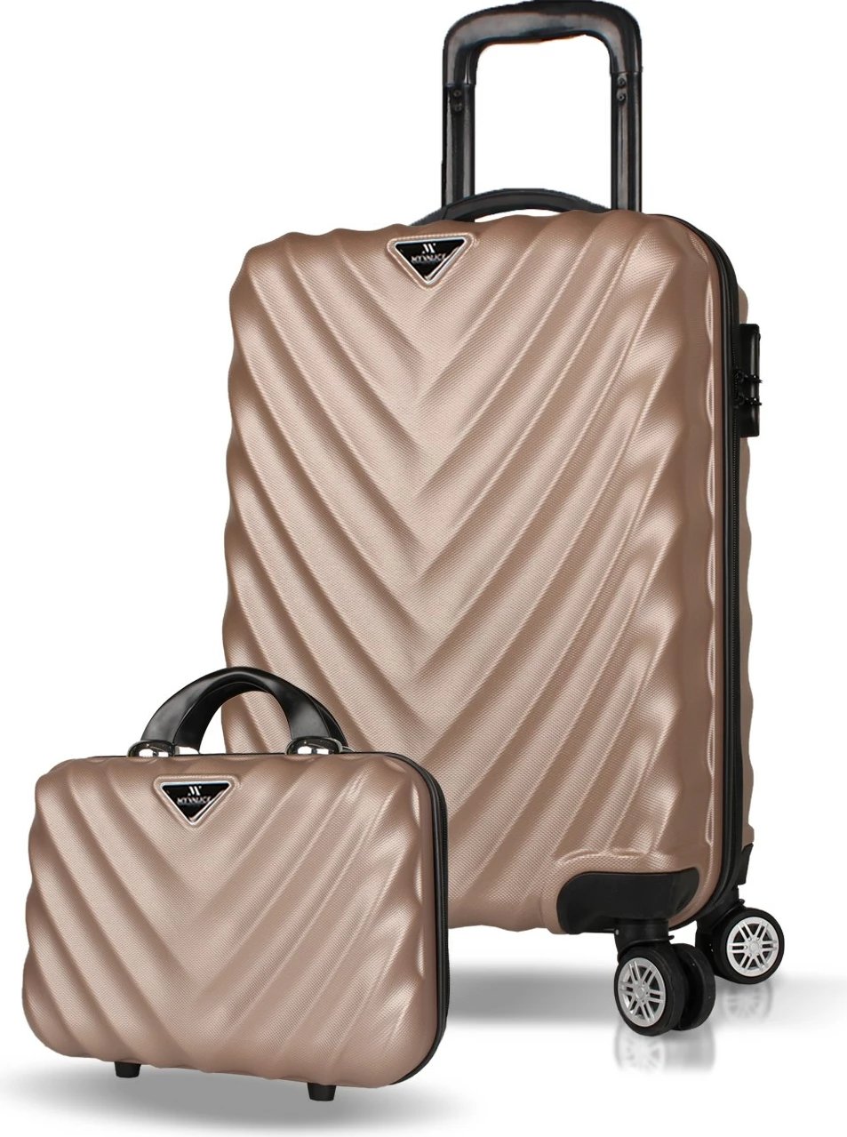 Set valixhesh (2 copë), Zoozie Bags, 7316, ngjyrë ari