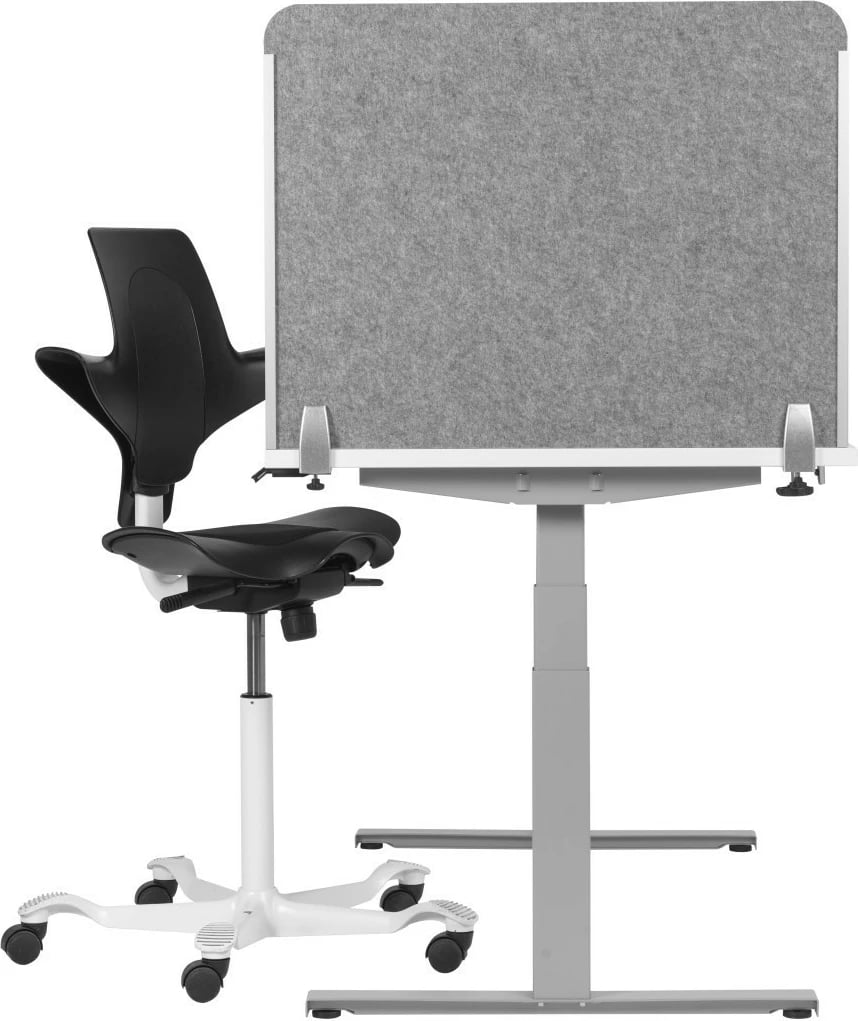 Ndarëse tavoline BakkerElkhuizen BE Safety Screen H60D60, gri Ndarëse tavoline BakkerElkhuizen BE Safety Screen H60D60, gri