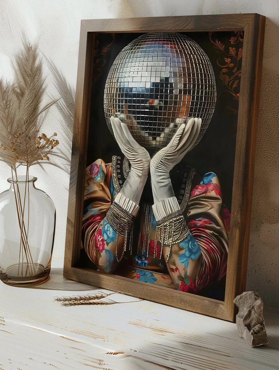 Pikturë dekorative me kornizë MDF, shumëngjyrëshe, Wallity GE129-L