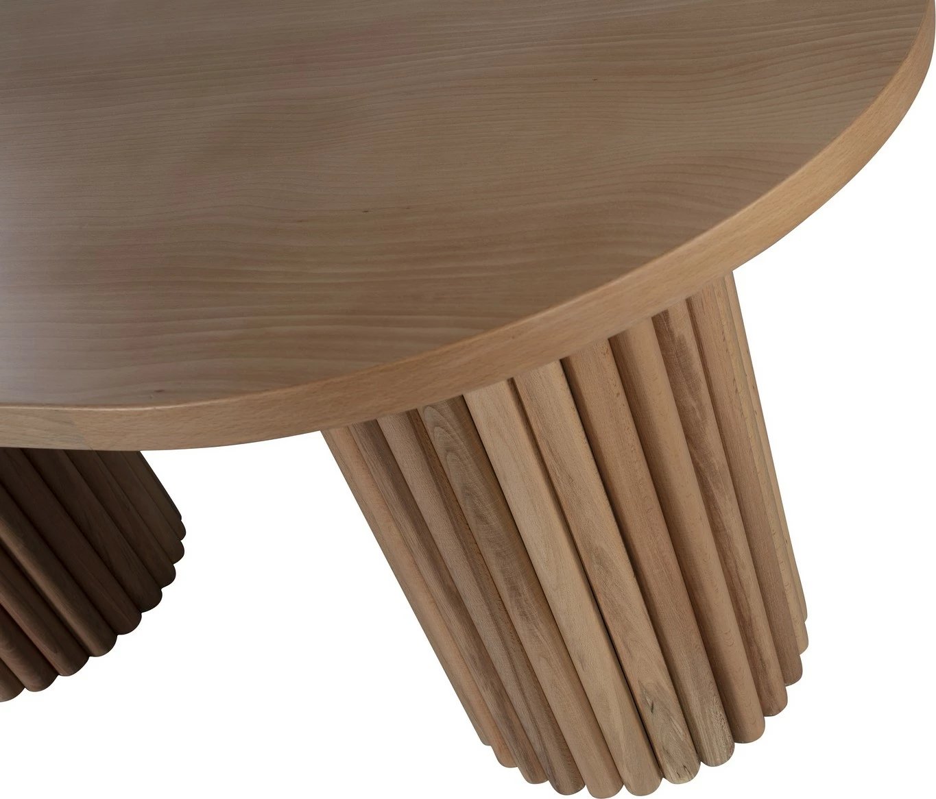 Tavolinë ngrënieje Skye Decor, ngjyrë natyrale, Itali