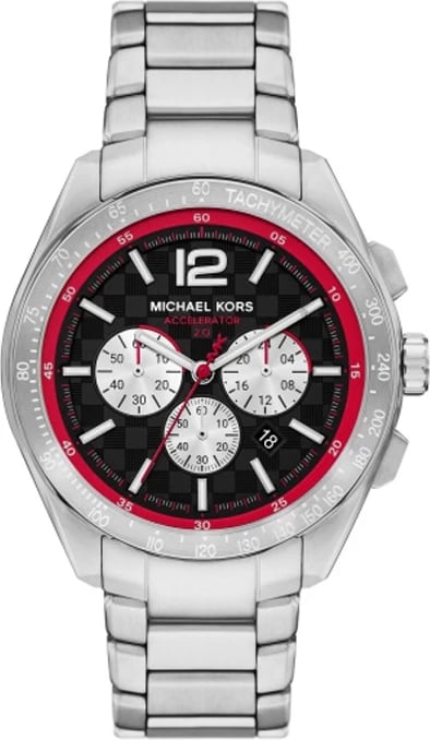 Orë dore MICHAEL KORS ACCELERATOR për meshkuj, argjend