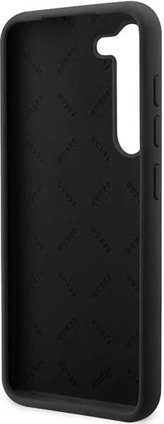 Mbështjellës Guess GUHCS23MSLSMK për Samsung Galaxy S23+ S916, silikon, i zi, Vintage Gold Logo