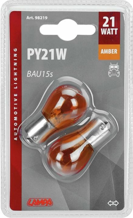 Lampa 24v 21w Portokall Bau15s Blister Shtrember