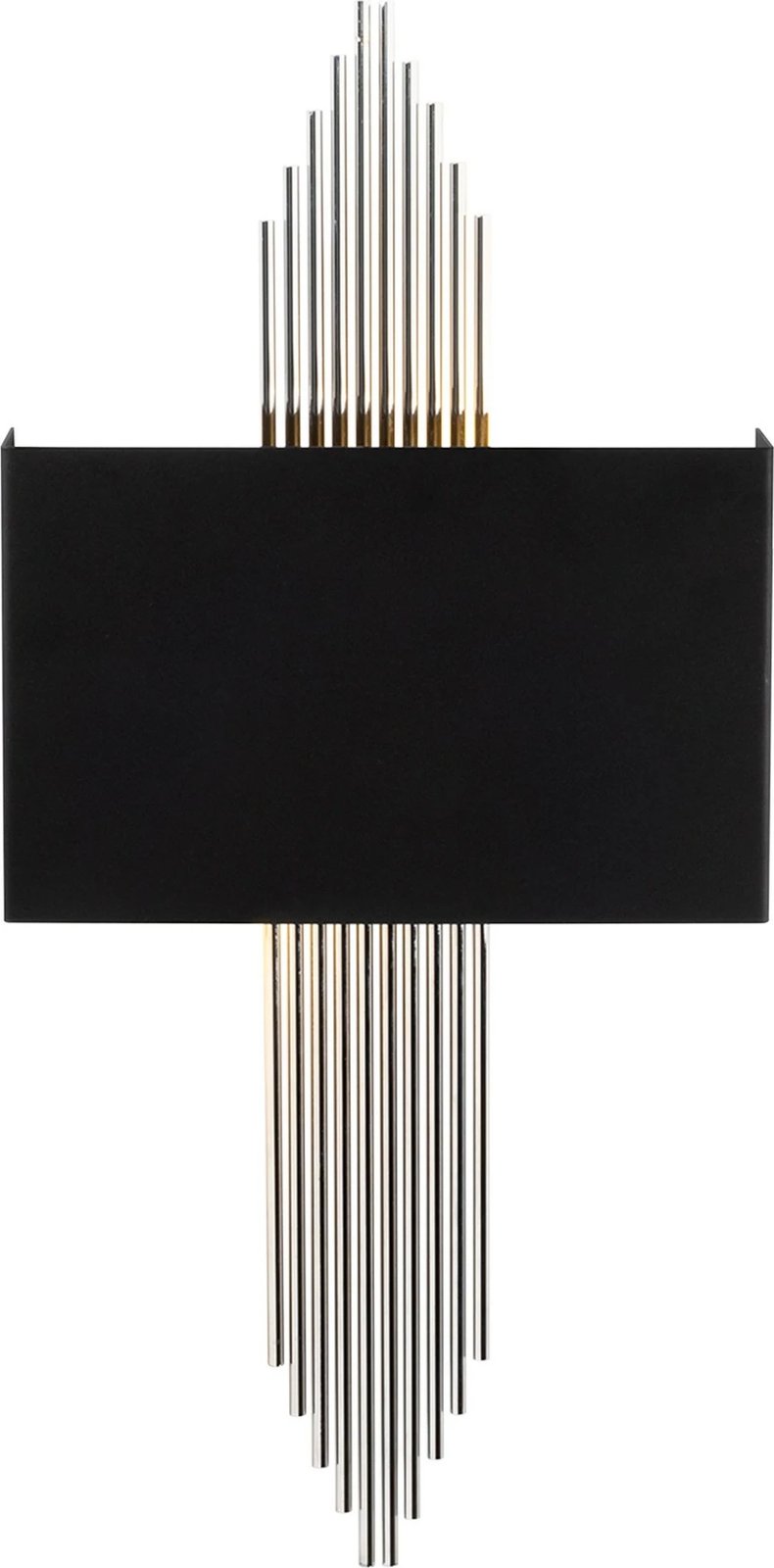 Llambë muri Opviq, 614 - A, ngjyrë e zezë dhe argjendtë, moderne