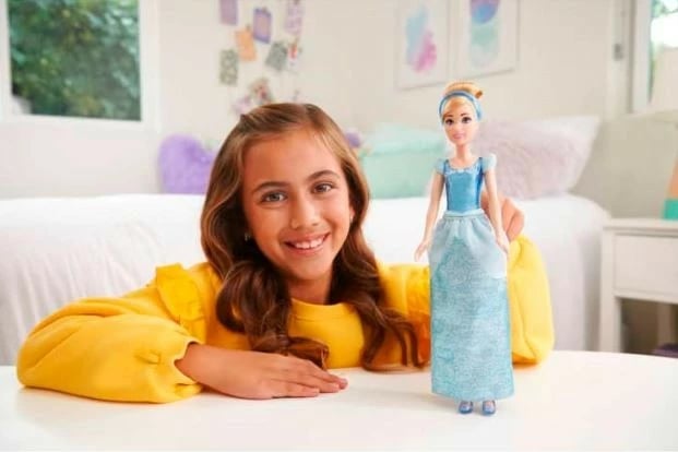 Kukull Disney Princess Cinderella Mattel HLW06, fustan kaltër