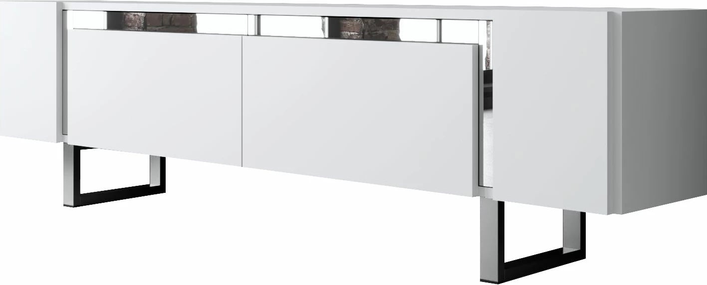 Komodë TV Hanah Home, Yildiz, e bardhë dhe argjendtë