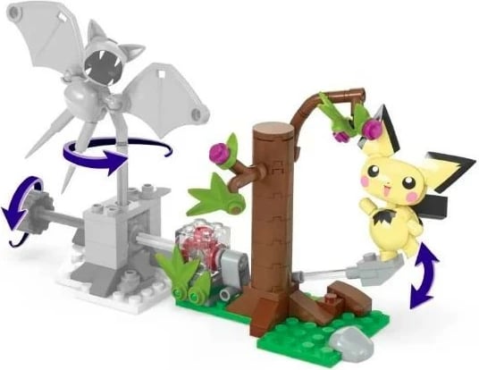 Set ndërtimi Mega Bloks Pokémon Forest Adventure Pikachu, 84 pjesë