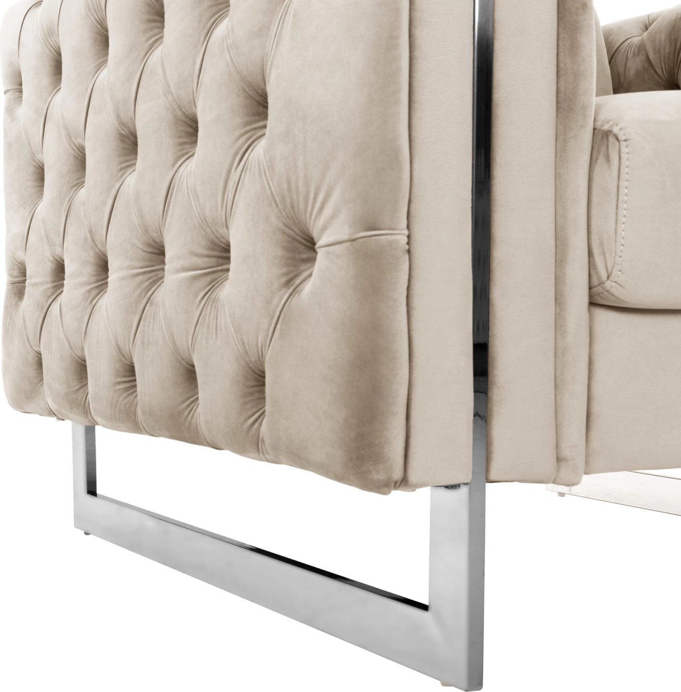 Fotelje Chesterfield krem, FH3261.02, 99x86.5x77H cm