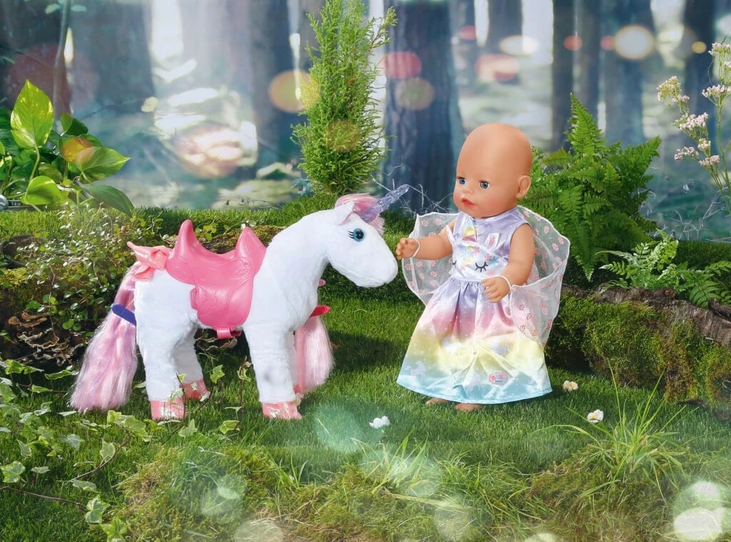 veshje zanë për kukull, Baby Born, 829301 Phantasia Fairy Outfit, me krahë, për kukulla 43 cm, shumëngjyrëshe