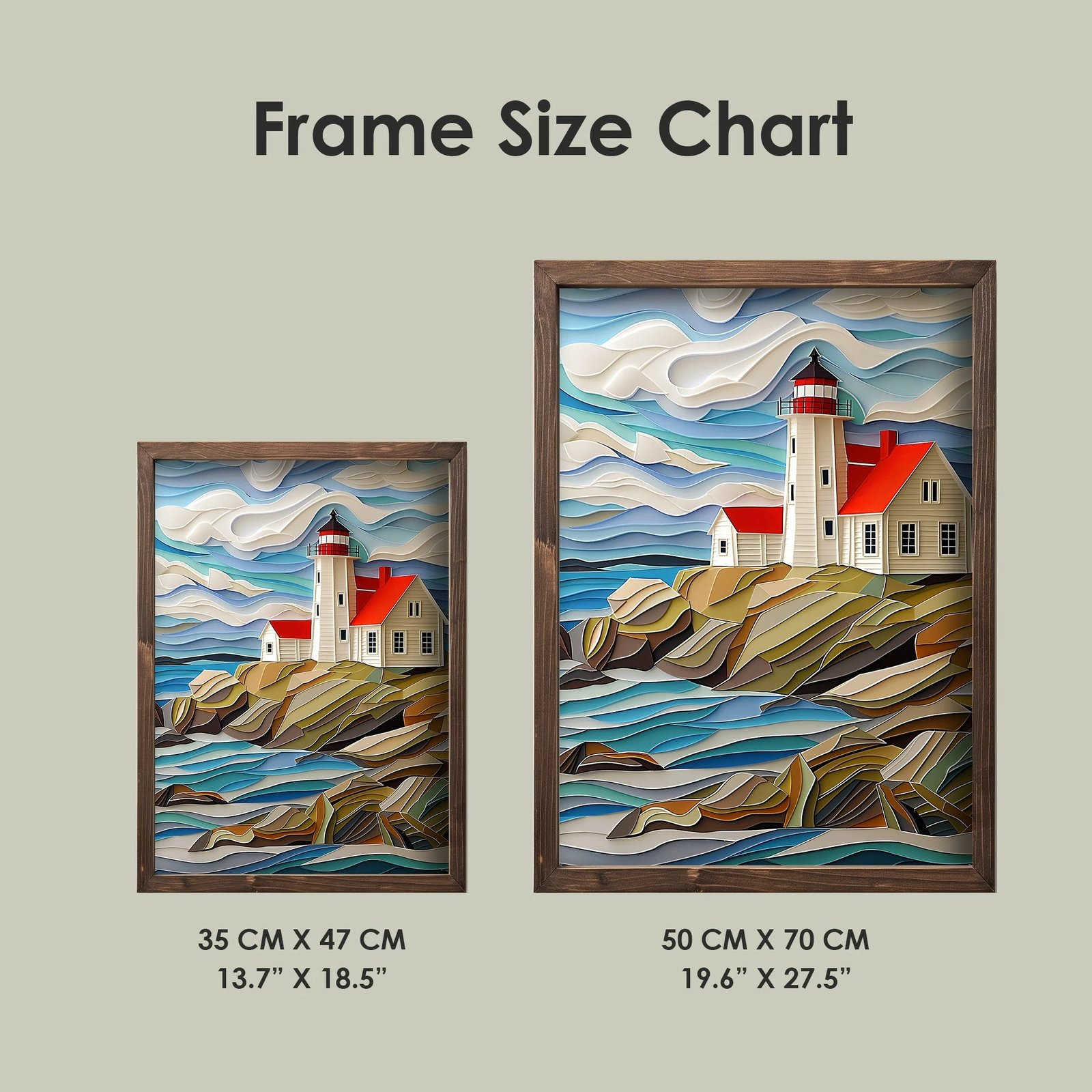 Pikturë dekorative me kornizë MDF, Wallity, TUN010-XL, shumëngjyrëshe, 50x70x3.5cm