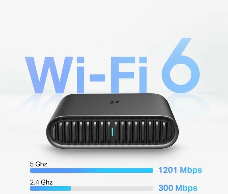 Ruter Wi‑Fi, TP-Link, TL-WR1502X, shpejtësi 1.2–1.54 Gbps, 1 port, i zi