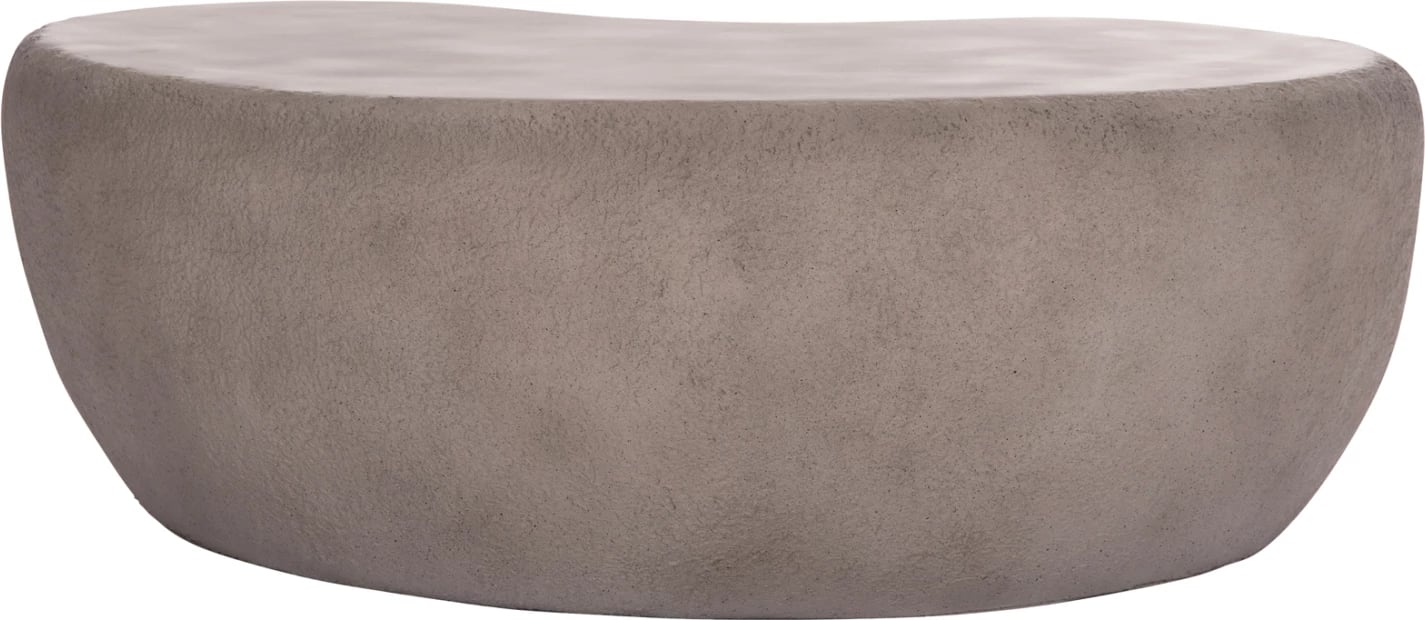 Tavolinë kafeje GERSON, fibër-cement, ngjyrë gri, FH18151.03L, 122x78.5x40cm