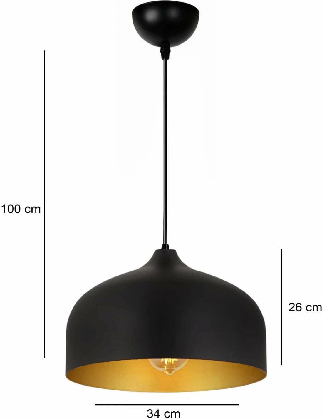 Llambë tavani Opviq, ngjyrë e zezë, 241752 Llambë tavani Opviq, ngjyrë e zezë, 241752