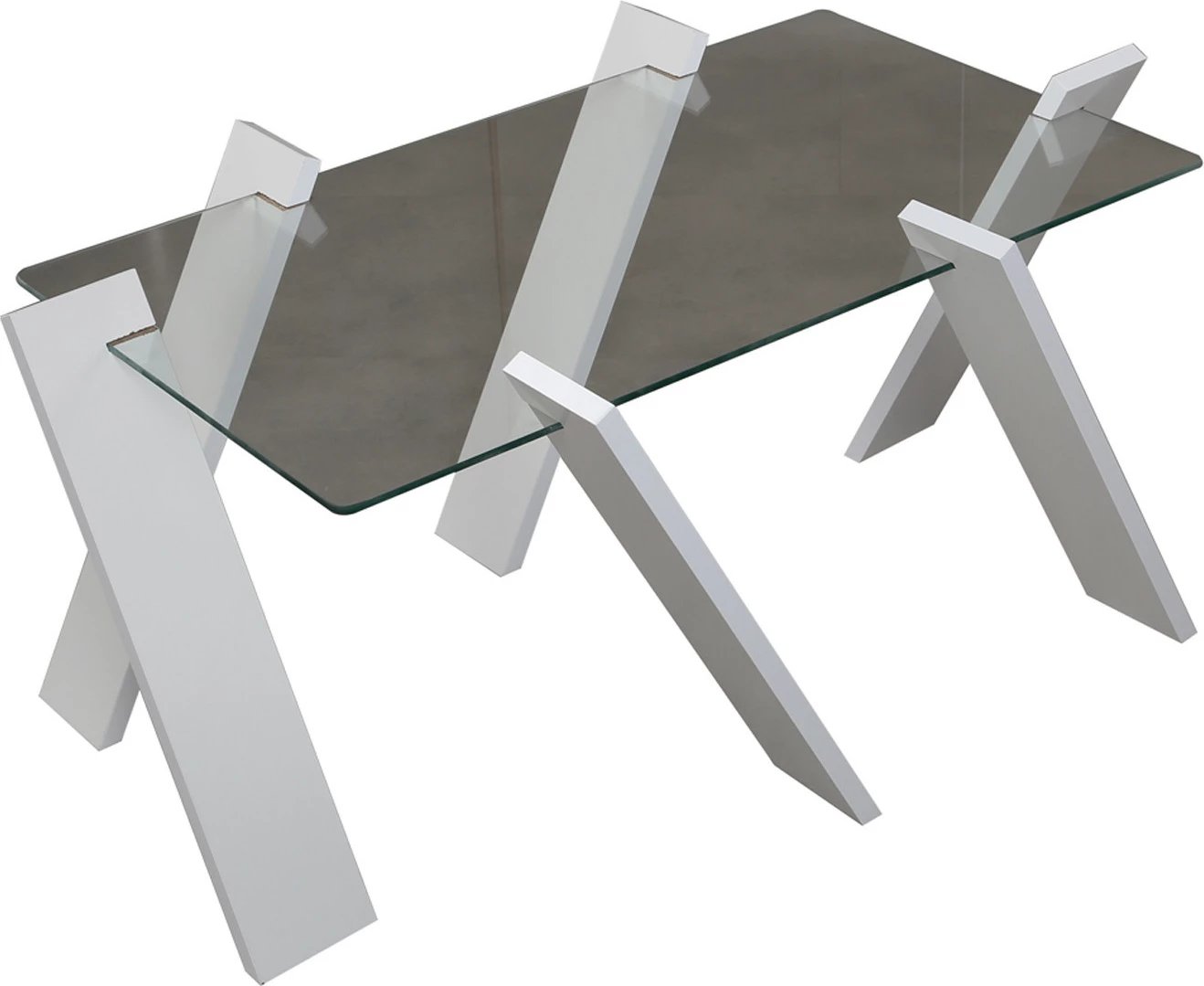 Tavolinë kafeje Hanah Home, Roman Maxi, e bardhë me shkëlqim