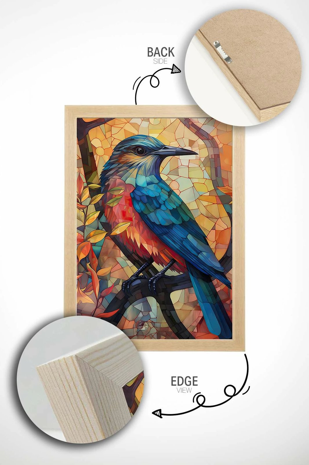 Pikturë dekorative me kornizë, Wallity, Mscartmdl17