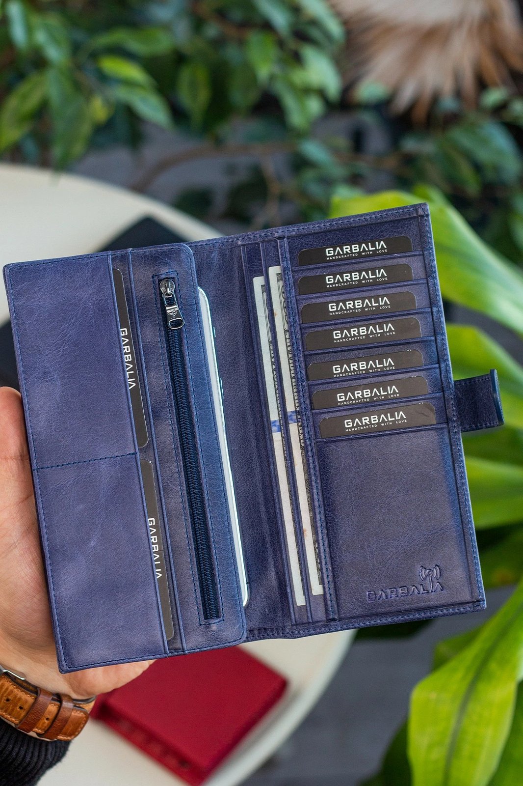 Portofol unisex Zoozie Bags, Albert, ngjyrë e kaltër e errët