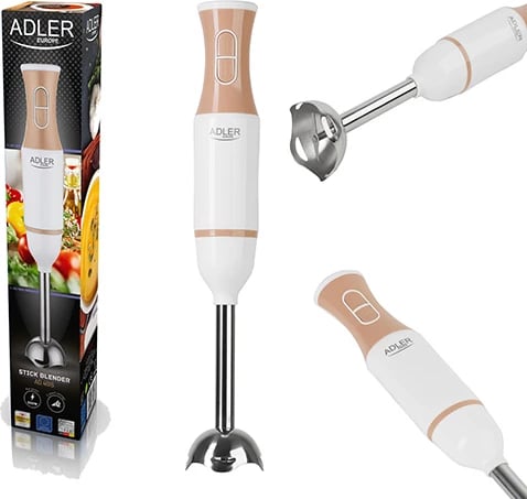 blender dore Adler AD 4616 500W max shufër dhe tehe inox 2 shpejtësi bardhë-ari blender dore Adler AD 4616 500W max shufër dhe tehe inox 2 shpejtësi bardhë-ari