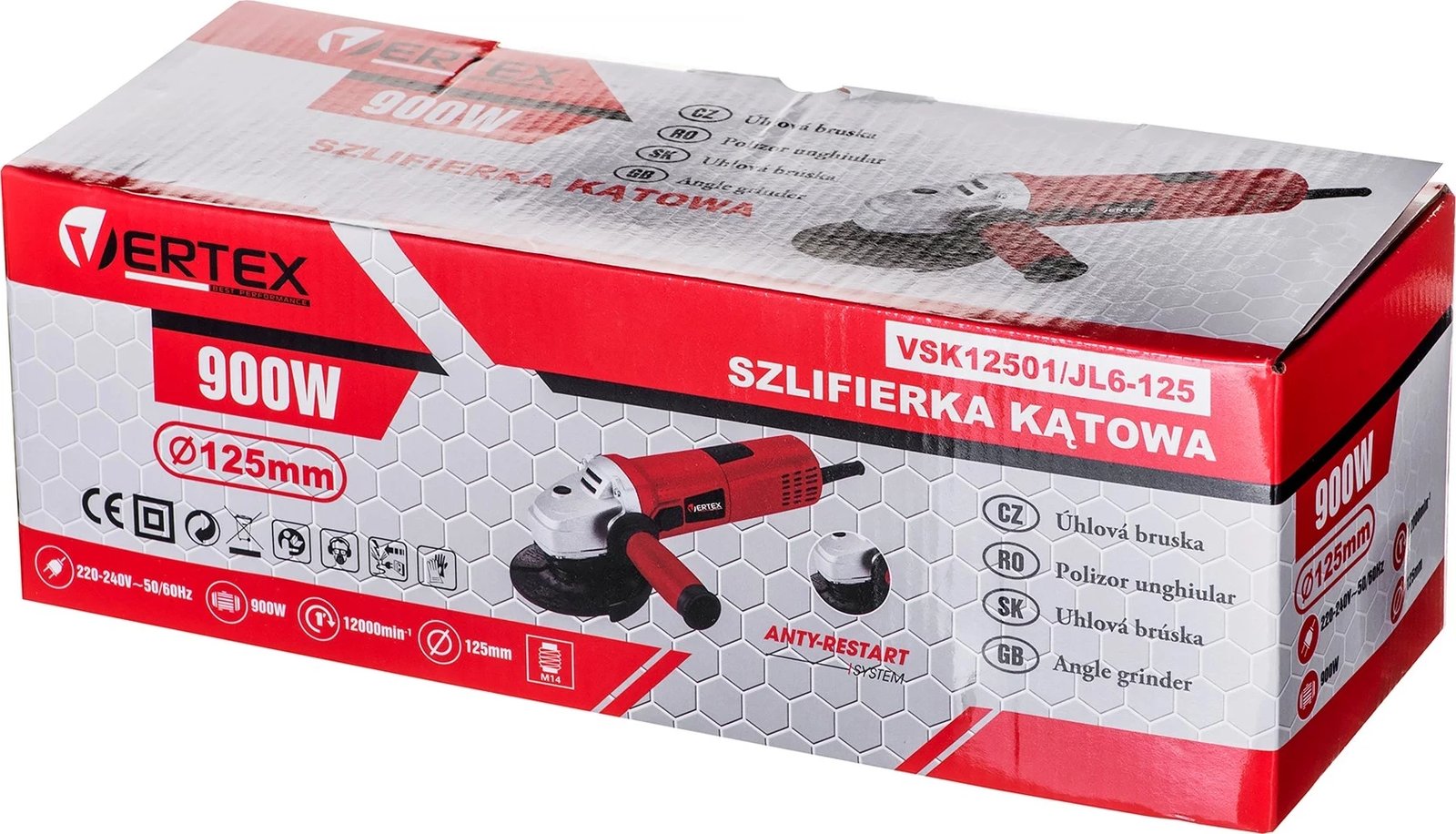 Grinder Vertex VSK12501, 900W, E zezë