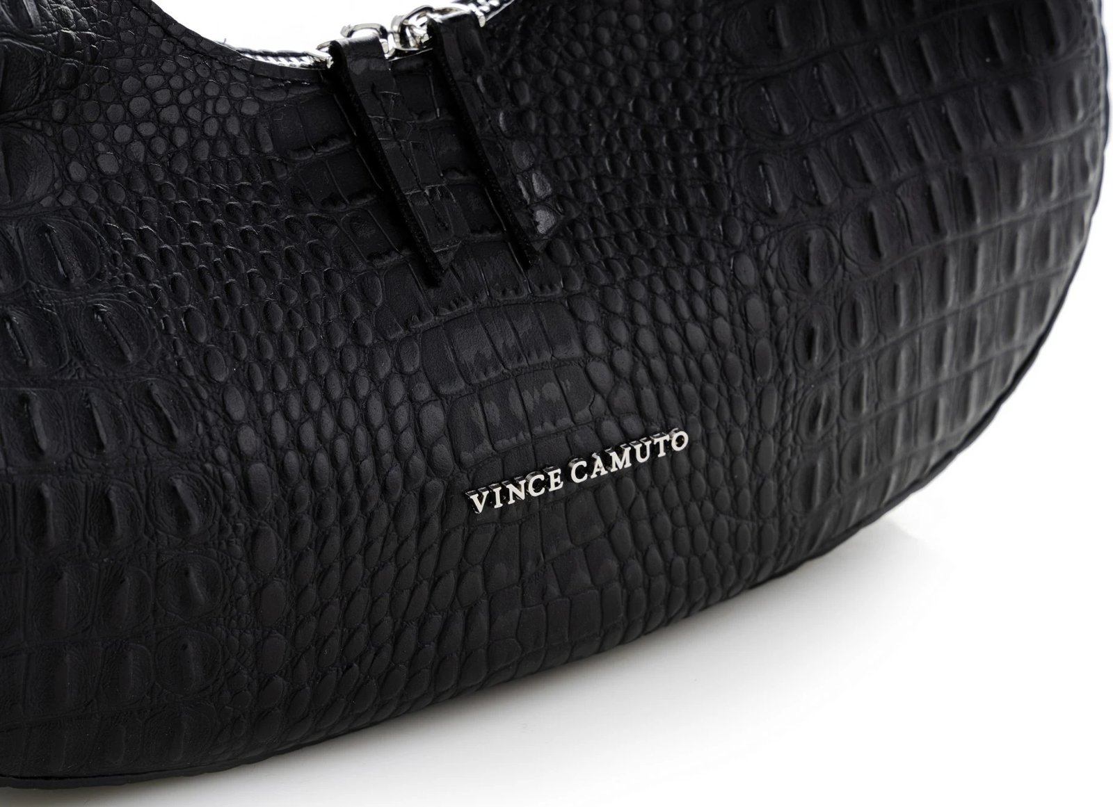 Çantë krahu Vince Camuto Riviera, krokodil e zezë