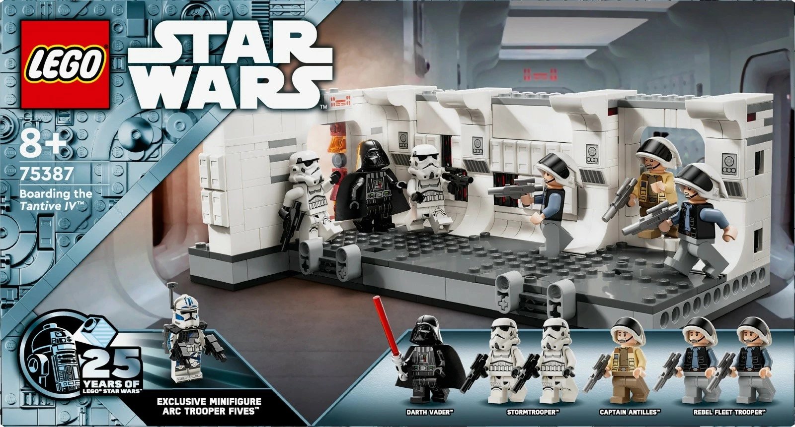 Set LEGO Star Wars Tantive IV Ship Entrance 75387, 502 pjesë, me minifigura, plastikë