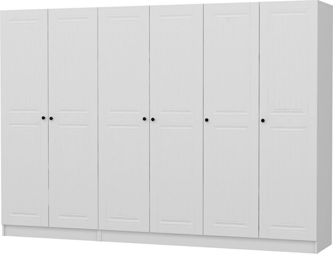 Dollap për dhomë gjumi, ngjyrë e bardhë, Skye Decor, Kale - 4010