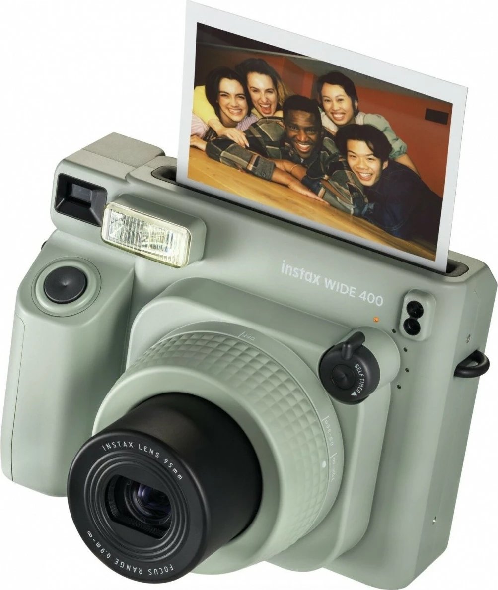 Aparat fotografik instant Fujifilm Instax Wide 400, i gjelbër