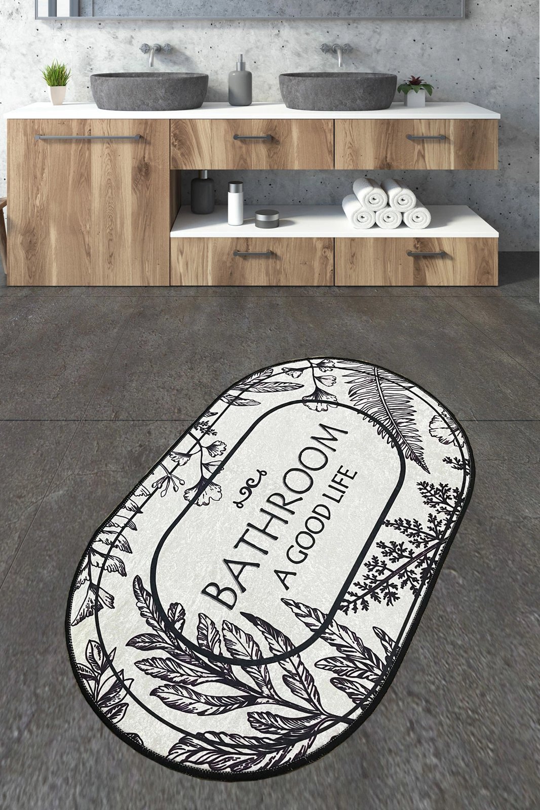 Tapet banjoje Mijölnir, Buena, shumëngjyrësh, 70x120cm