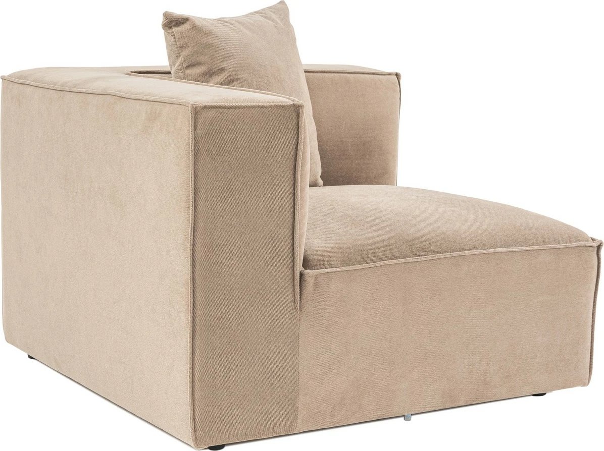 Karrige një vendëshe Atelier del Sofa, Sora L1, ngjyrë kapuçino v2