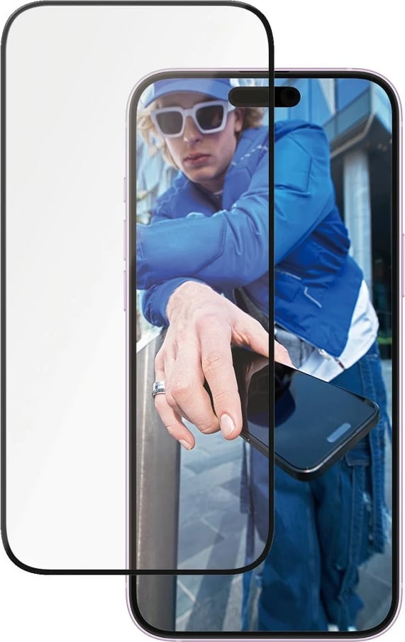 Mbrojtës ekrani PanzerGlass Ceramic për iPhone 16/15 Plus, transparent