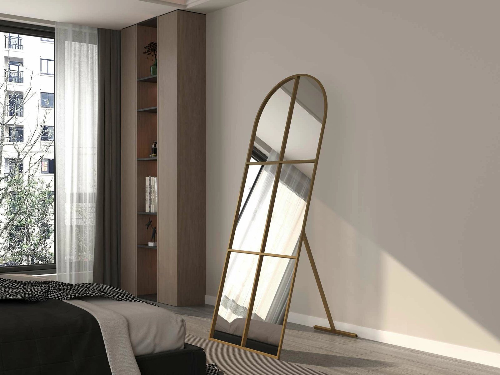 Pasqyrë Cheval, ngjyrë ari, Skye Decor, 70x180cm