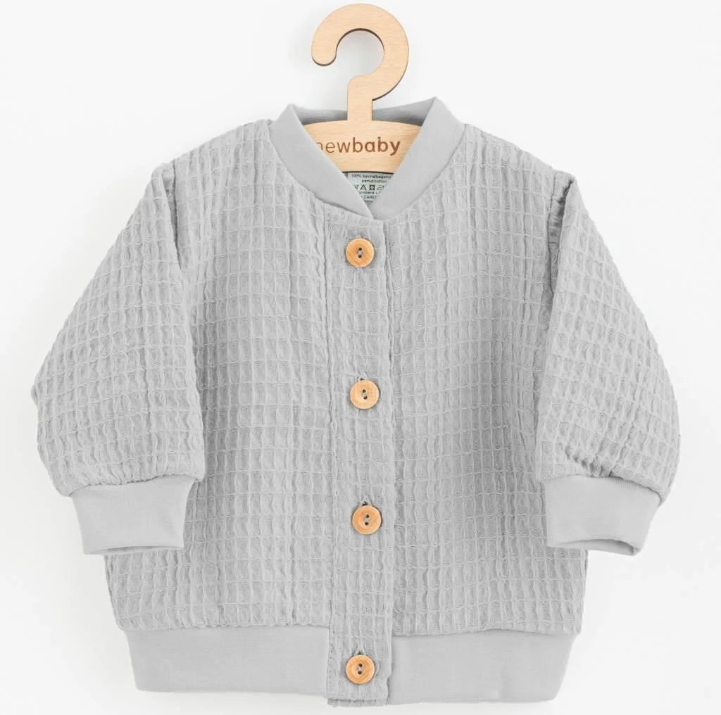 pallto bebe muslinë, New Baby Comfort Clothes, 100% pambuk, madhësi 86 (12-18m), gri