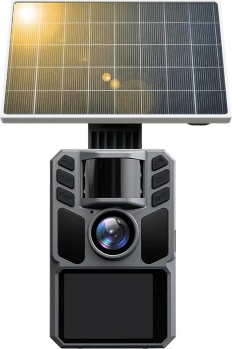 Kamerë foto-kurth KJK FKPCAM FK-HC40 me panel diellor, 64MP, 4K, IP66