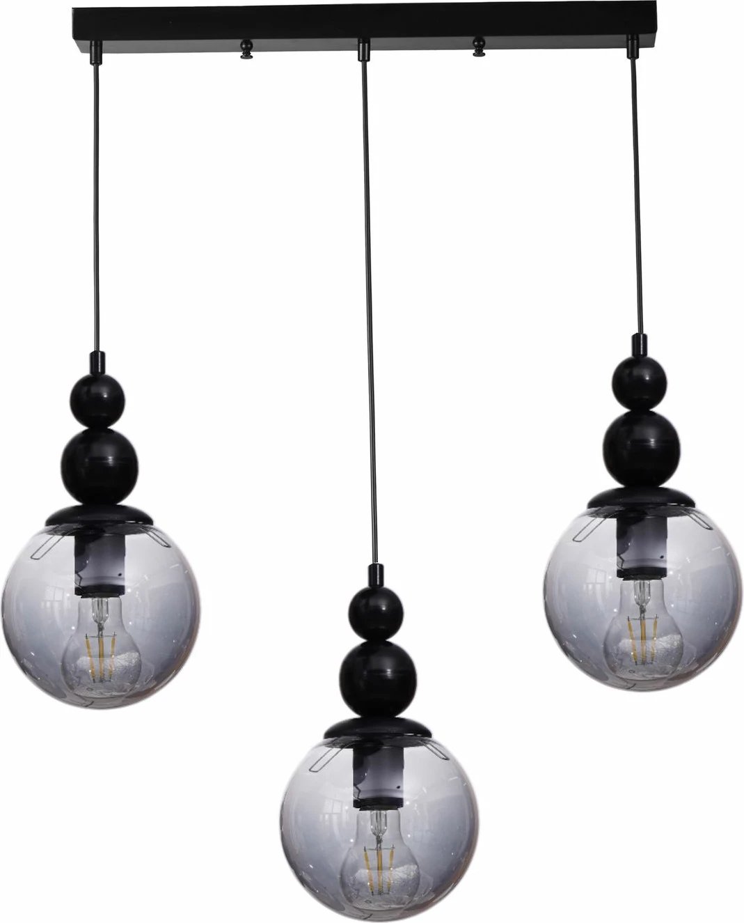 Llambë tavani Opviq, 9054-5, metal dhe qelq, gri/zi