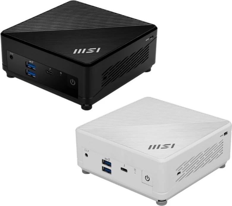 Mini PC, MSI, Cubi 5 12M-479XEU, Intel Core i5-1235U, 8GB RAM, 512GB SSD, Wi‑Fi 6E, Thunderbolt 4, pa sistem operativ, e zezë