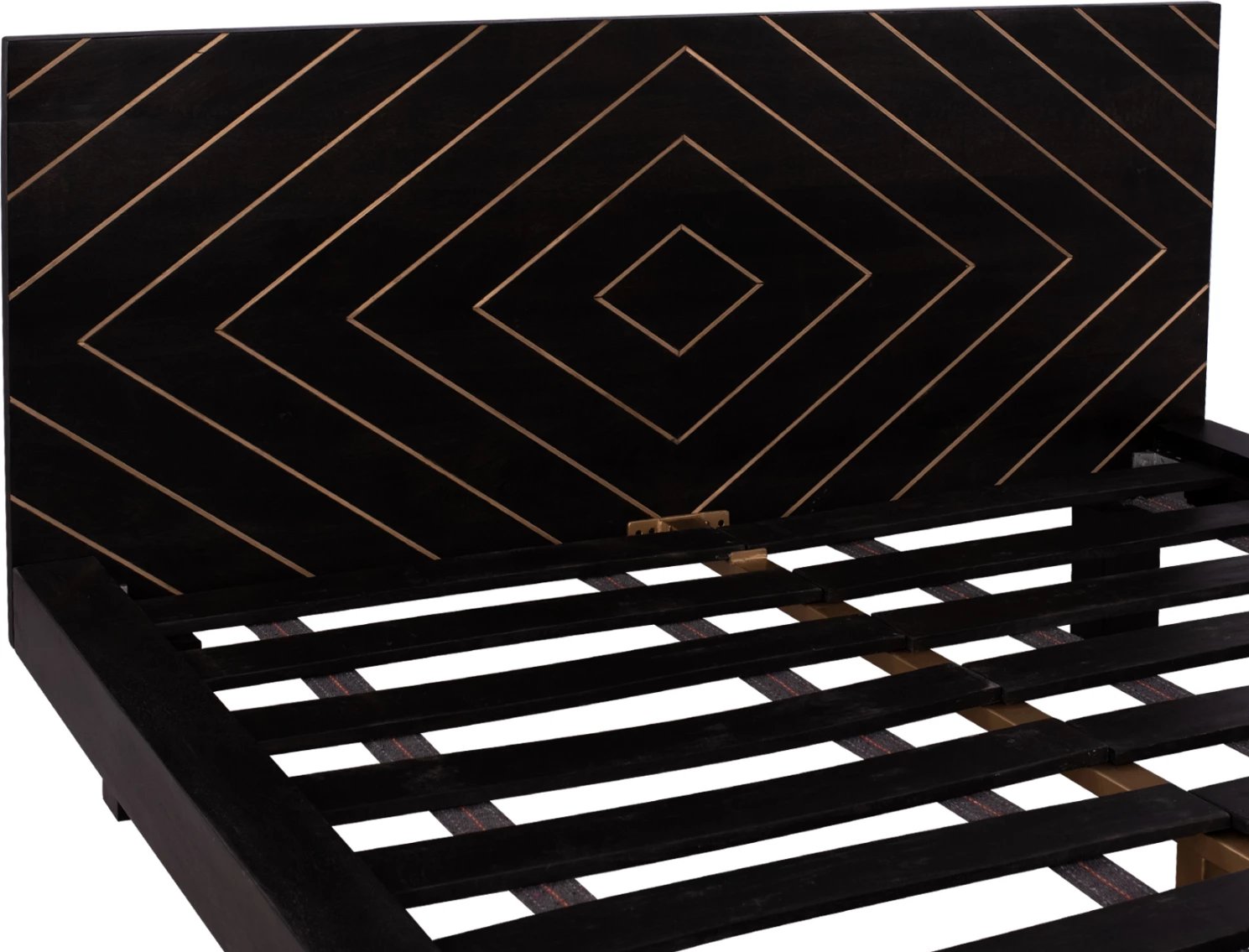 Krevet Sherri FH8358 nga dru mango me këmbë metalike 160x200 cm