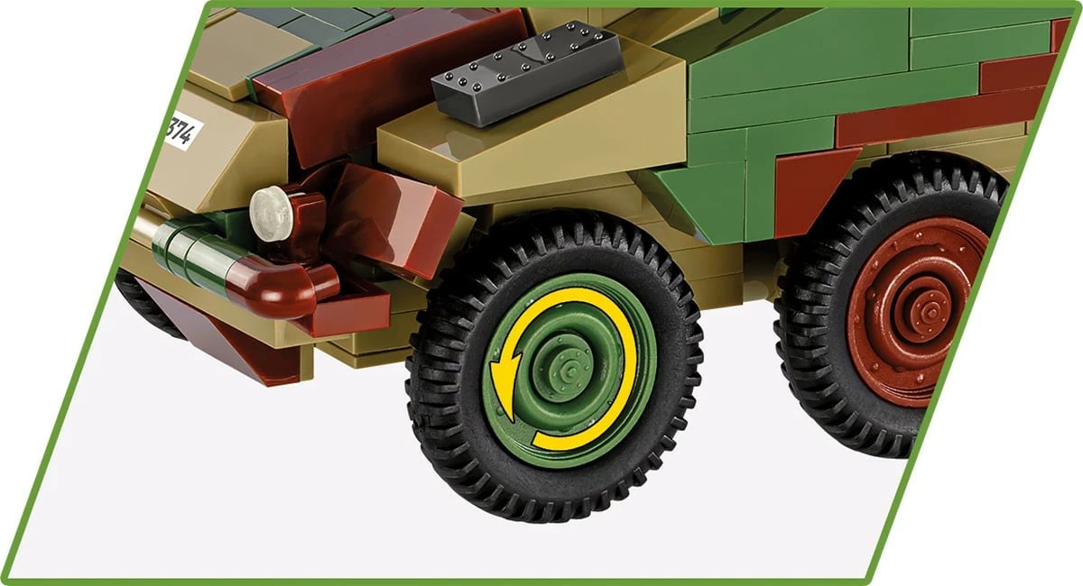 Set ndërtimi Cobi Klocki Sd.Kfz. 234/2 Puma, 470 pjesë, Kamuflazh