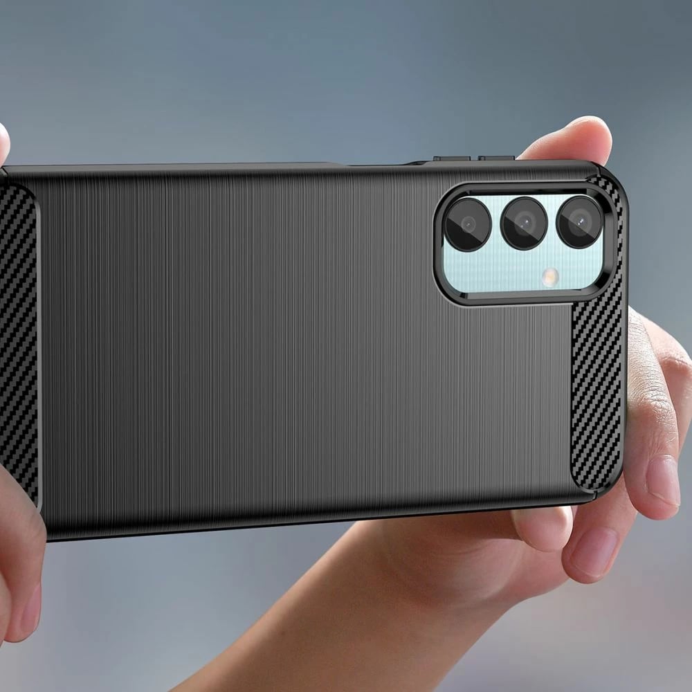 Mbështjellës Tech-Protect TPUCarbon për Samsung Galaxy M15 5G, i zi