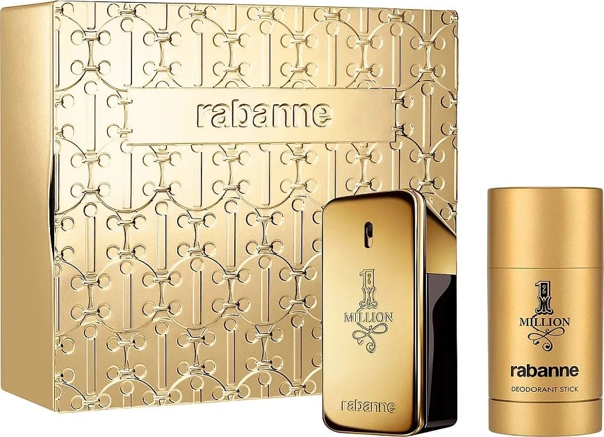 Set Eau de Toilette dhe deodorant stick për meshkuj Paco Rabanne 1 Million, 50ml + 75ml