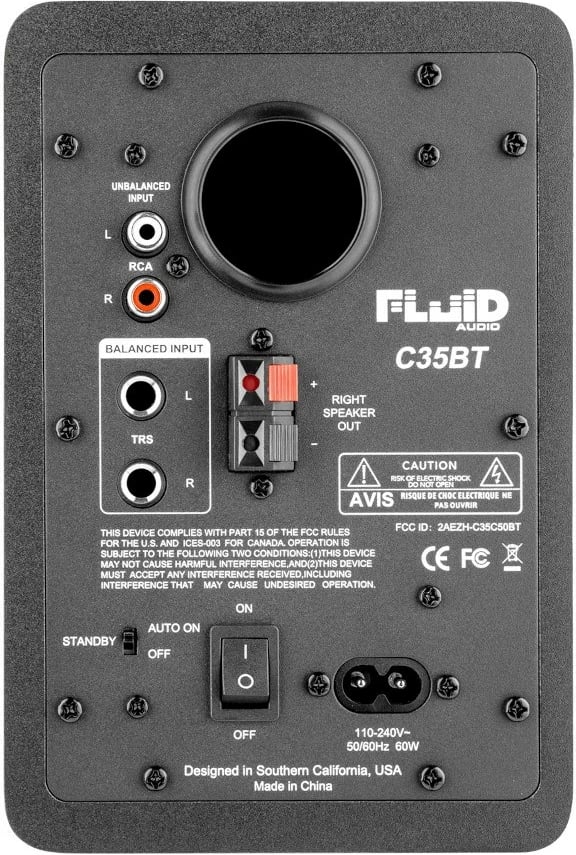 Monitorë studioje Fluid Audio C35BT, 3.5 inç, Bluetooth, të zinj (set prej 2 copë)